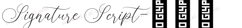 Signature Script字体转换